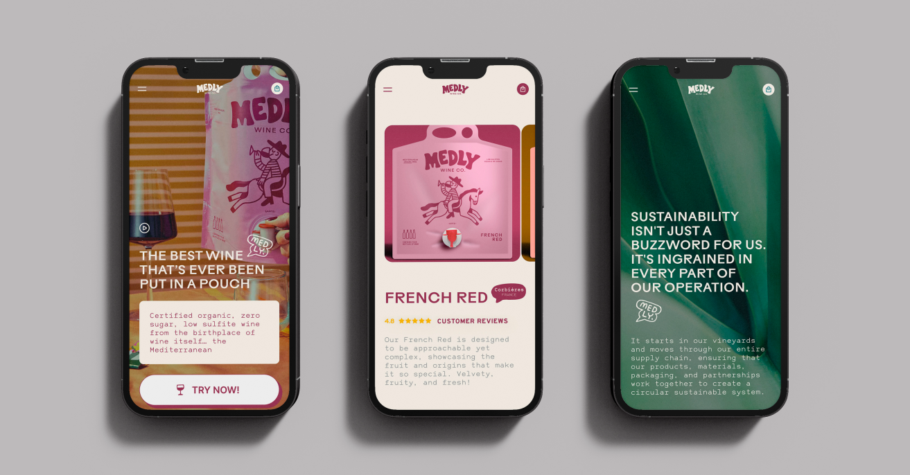 A banner that shows the mobile first design